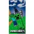 Minecraft Danger Zone fürdőlepedő, strand törölköző 70x140 cm (Fast Dry)
