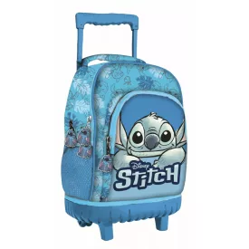   Disney Lilo és Stitch, A csillagkutya Smile prémium gurulós iskolatáska, táska 44 cm