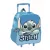 Disney Lilo és Stitch, A csillagkutya Smile gurulós ovis 3D hátizsák, táska 32 cm