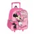 Disney Minnie Paris gurulós ovis 3D hátizsák, táska 32 cm