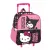 Hello Kitty & Kuromi gurulós ovis 3D hátizsák, táska 32 cm