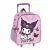 Hello Kitty Kuromi Purple gurulós ovis 3D hátizsák, táska 32 cm