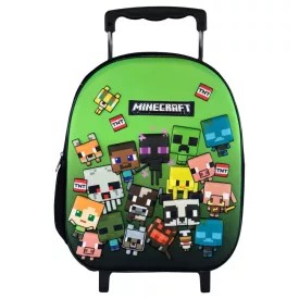   Minecraft Characters gurulós ovis 3D hátizsák, táska 32 cm