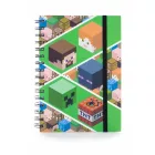 Minecraft Blocks A/5 vonalas spirál füzet
