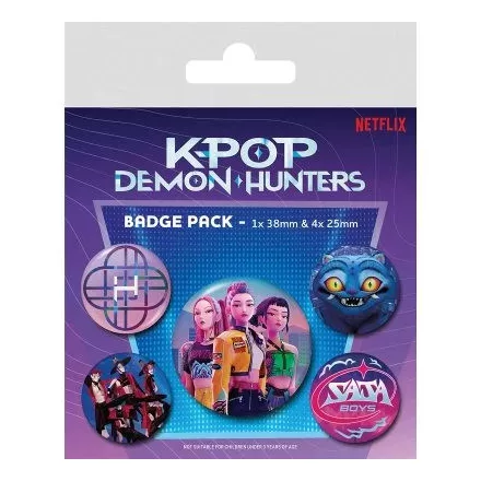 K-pop Démonvadászok HunterX kitűző 5 db-os