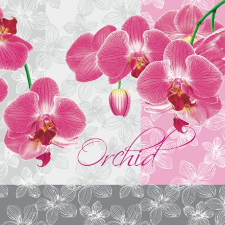 Orchidea Romantic szalvéta 20 db-os 33x33 cm