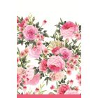 Rózsa Twigs with Leaves papír asztalterítő 120x180 cm