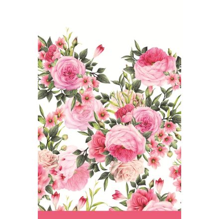 Rózsa Twigs with Leaves papír asztalterítő 120x180 cm