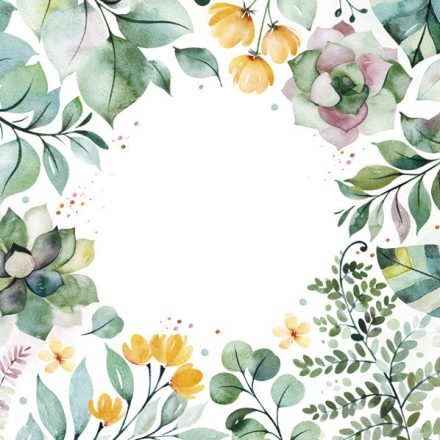 Virág Floral Frame szalvéta 20 db-os 33x33 cm