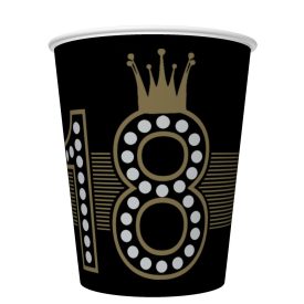   Happy Birthday 18 Hollywood Style papír pohár 8 db-os 250 ml