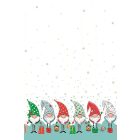 Karácsony Funny Gnomes papír asztalterítő 120x180 cm