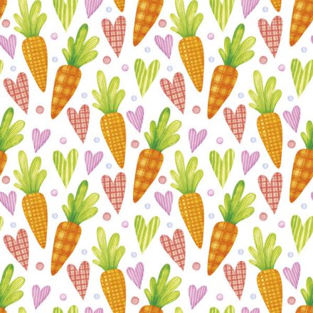 Húsvét Sweet Carrots szalvéta 20 db-os 33x33 cm