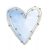 Szív Pastel Blue szalvéta 20 db-os 33x33 cm