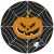 Halloween Scary Black papírtányér 8 db-os 22,7 cm