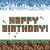 Happy Birthday Pixel Block szalvéta 20 db-os 33x33 cm