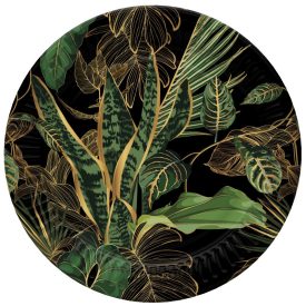 Levél Exotic papírtányér 8 db-os 18 cm