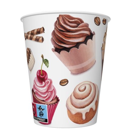 Desszert Coffee and Sweets papír pohár 8 db-os 250 ml