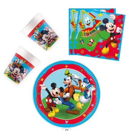 Disney Mickey Rock the House party szett 36 db-os 23 cm-es tányérral