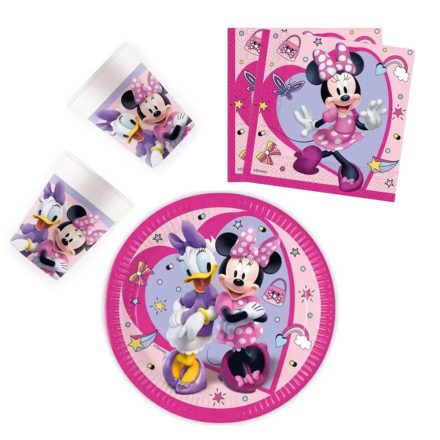 Disney Minnie Junior party szett 36 db-os 23 cm-es tányérral