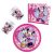 Disney Minnie Junior party szett 36 db-os 23 cm-es tányérral