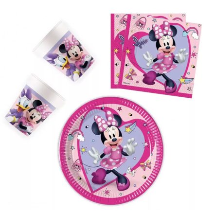 Disney Minnie Junior party szett 36 db-os 20 cm-es tányérral