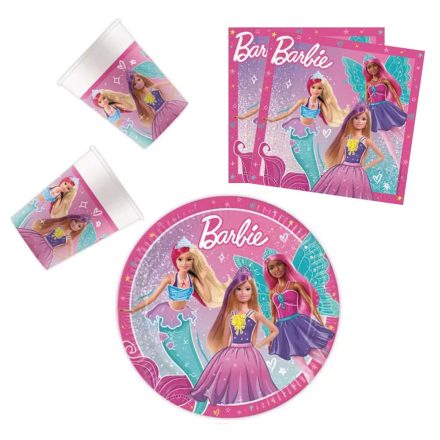 Barbie Fantasy party szett 36 db-os 23 cm-es tányérral