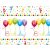 Happy Birthday Streamers műanyag asztalterítő 120x180 cm