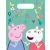 Peppa malac Messy Play ajándéktasak, ajándékzacskó 6 db-os