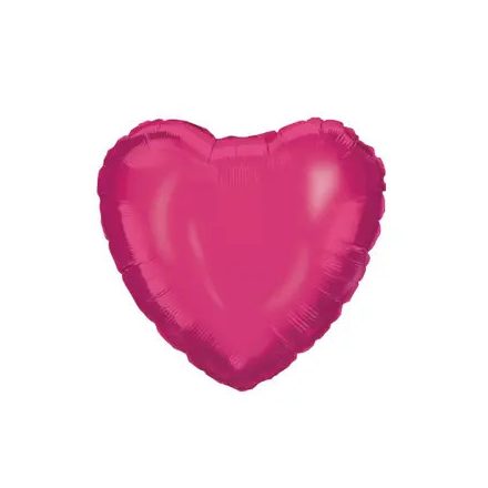 Pink Heart, Rózsaszín szív fólia lufi 46 cm