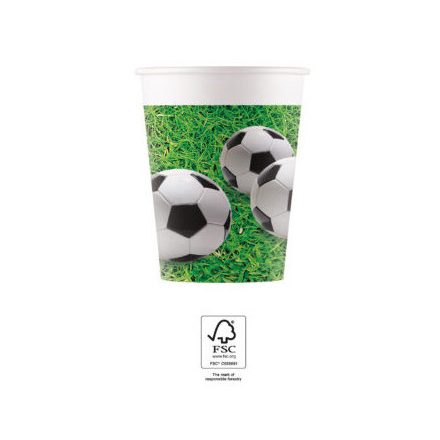 Focis Soccer Field papír pohár 8 db-os 200 ml FSC