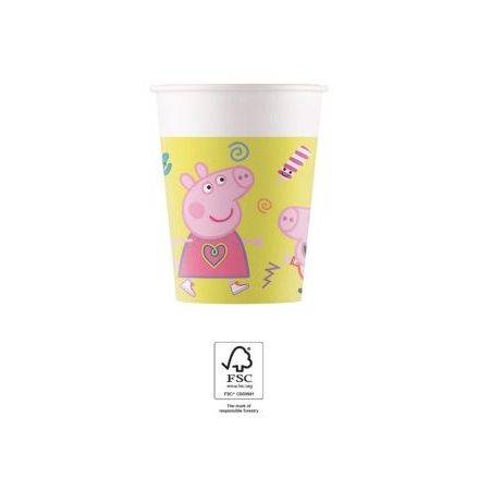 Peppa malac Messy Play papír pohár 8 db-os 200 ml FSC