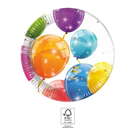 Lufis Sparkling papírtányér 8 db-os 20 cm FSC