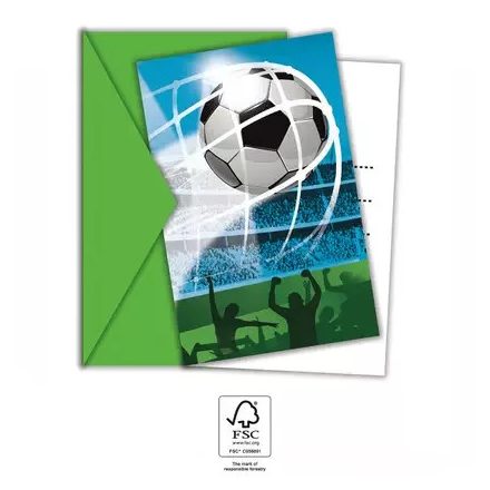 Focis Soccer Fans party meghívó 6 db-os FSC