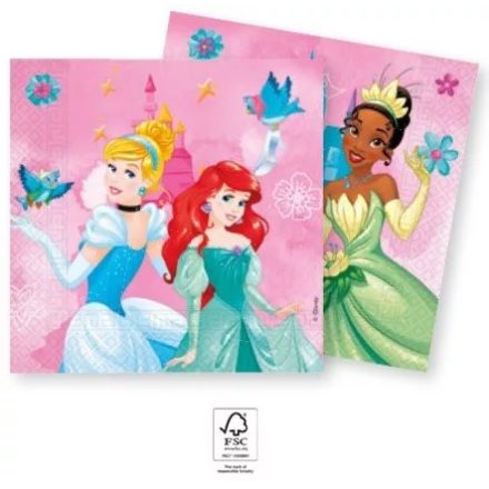 Disney Princess Live your Story, Disney Hercegnők szalvéta 20 db-os 33x33 cm FSC