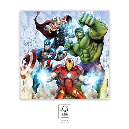 Bosszúállók Infinity Stones szalvéta 20 db-os 33x33 cm FSC