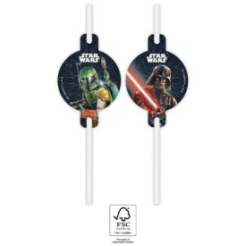 Star Wars Galaxy papír szívószál, 4 db-os szett FSC