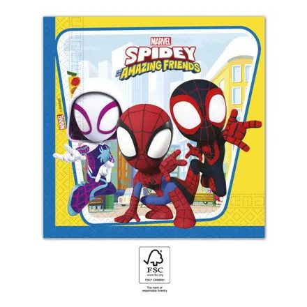 Pókember Spidey szalvéta 20 db-os 33x33 cm FSC