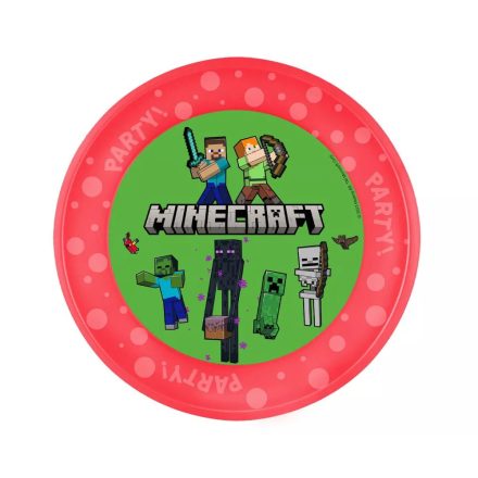 Minecraft micro prémium műanyag tányér 21 cm