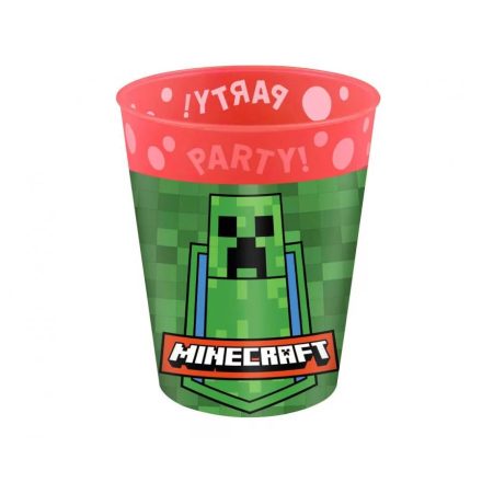 Minecraft micro prémium műanyag pohár 250 ml