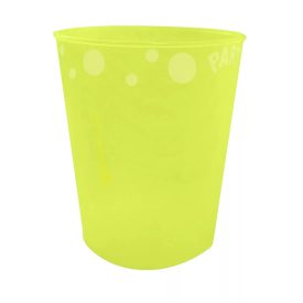   Yellow Fluorescent, Sárga micro prémium műanyag pohár 250 ml