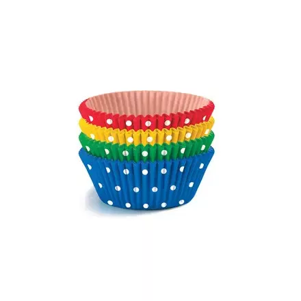 Színes Dots mini muffin papír 40 db-os