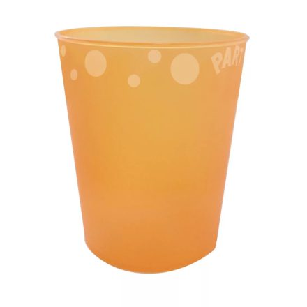 Orange, Narancssárga micro prémium műanyag pohár 250 ml