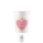 Hercegnők Little Princess papír pohár 8 db-os 200 ml FSC