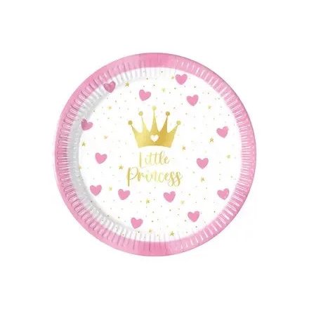 Hercegnők Little Princess papírtányér 8 db-os 20 cm FSC