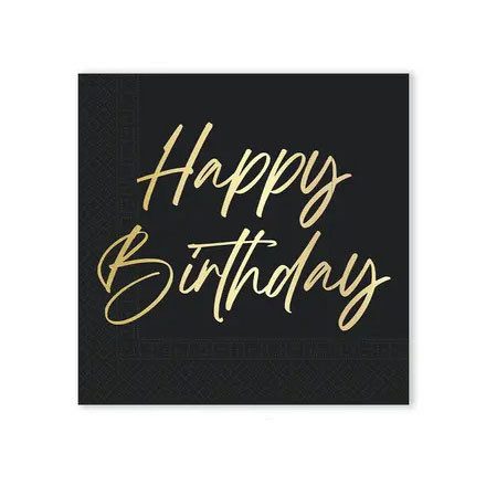 Happy Birthday Elegant szalvéta 20 db-os 33x33 cm FSC