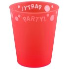 Piros Bright red micro prémium műanyag pohár 250 ml