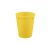 Sárga Yellow micro prémium műanyag pohár 250 ml