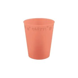   Lazacszín Pastel Salmon micro prémium műanyag pohár 250 ml