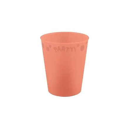 Lazacszín Pastel Salmon micro prémium műanyag pohár 250 ml
