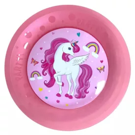   Unikornis Rainbow Colors micro prémium műanyag lapostányér 4 db-os szett 21 cm